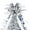 Grey/Sliver, variant on Christmas Tree Topper Bow, 44X12 Inch Artificial Xmas Tree Flower Topper Decor, for Family, Wedding, Birthday Party, Indoor Outdoor Thanksgiving Christmas Decoration - Blue/Sliver/Snowflake.