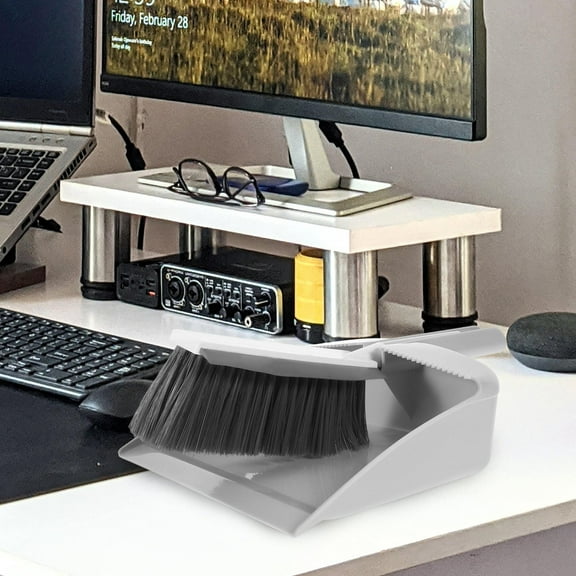 VERDANVERSE broom with dust pan Dustpan and Brush Set PP Desk Cleaning Friends Home 1 Set