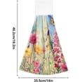 thumbnail image 3 of Wildflowers Kitchen Towels, 2PCS Super Soft Absorbent Hanging Hang Towels or Dishcloths, Bathroom Hand Towels 12x17Inches Wash cloth, 3 of 7