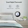 thumbnail image 5 of Programmable Smart Digital Thermostat Room Temperature Controller with Round Backlight LCD Touchscreen for Home School Office Hotel, 5 of 8