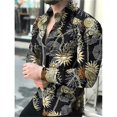 thumbnail image 1 of 2024 Camisa de moda para hombre, informal, para exteriores, festivales, al aire libre, roja, con patrón geométrico HD, suave y cómoda, nueva XL, 1 of 6