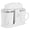 WHITE, variant on SUSTEAS Ice Cream Maker Machine for Home Use, with Two Ice Cream Bowls,Simple Operation and Easy to Clean,Pure White