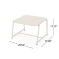 thumbnail image 5 of Crowningshield Outdoor Modern 2 Seater Chat Set, Matte White, 5 of 14