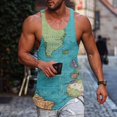 thumbnail image 2 of Sngxgn Men's Tank Tops Gym Bodybuilding Sports Sleeveless Shirts for Workout Running Training(Green,M), 2 of 5
