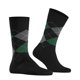 thumbnail image 2 of Calcetines de hombre Burlington - King, algodón, diseño de rombos, emblema del logotipo Negro/Gris/Verde 40-46, 2 of 4