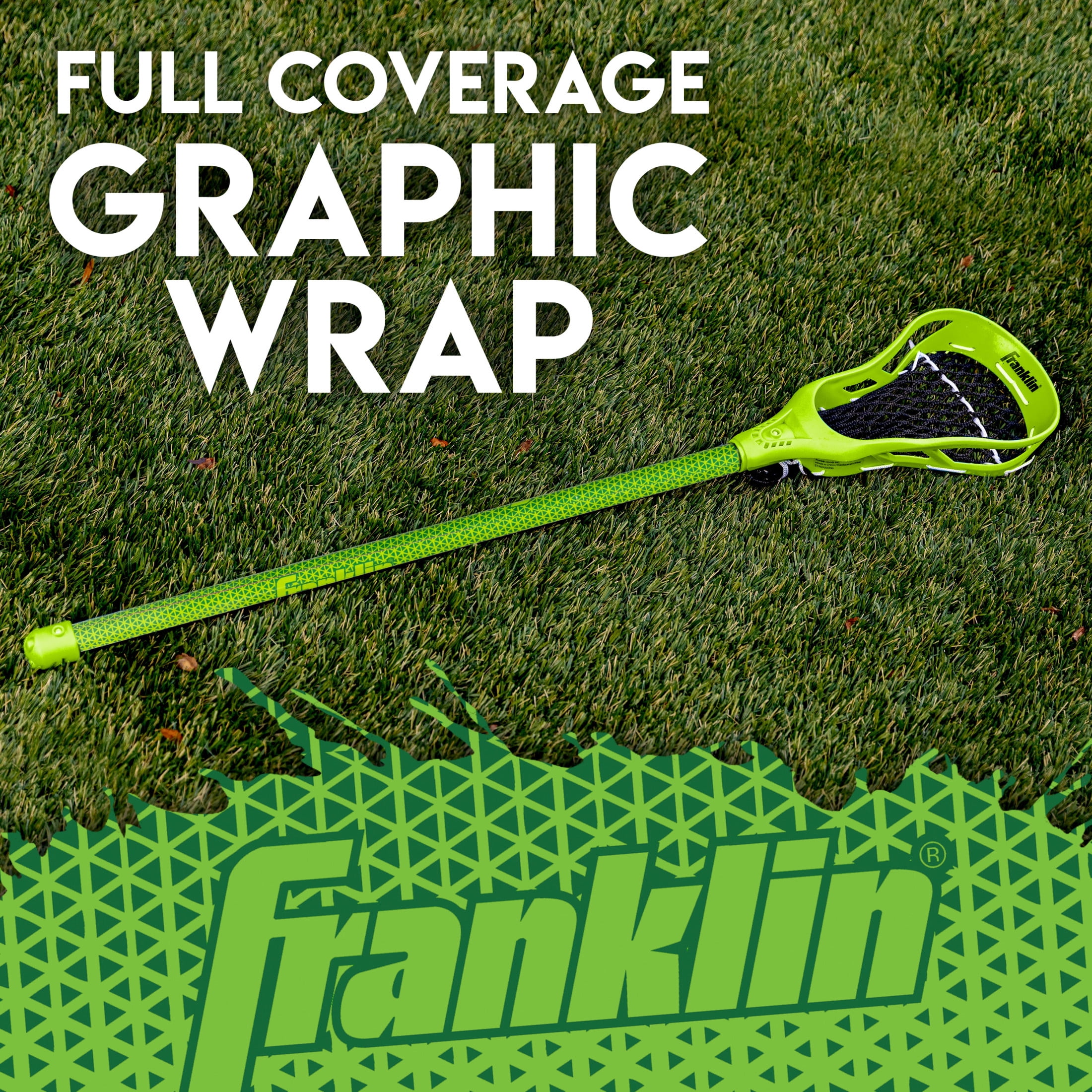 Franklin Sports Future Champs Youth Lacrosse Stick + Ball Set - Kids 32" Inch Beginner Backyard  Practice Lax Stick + Lightweight Soft Lacrosse Ball - Toy Kids Lax Set - Green