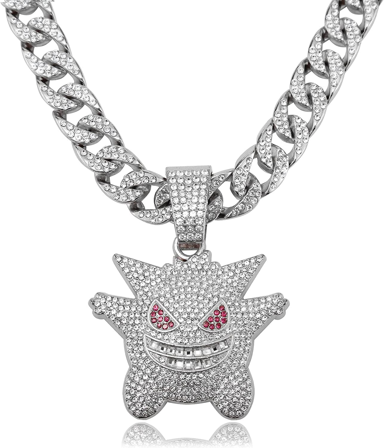 Miami Cuban Link Chain Necklace - Gold/Silver Plated Iced Out Hip Hop Jewelry