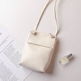 thumbnail image 5 of Bolso vertical de PU para teléfono móvil, moderno, sencillo, mini, diagonal, pequeño, bolso de hombro, suave, pequeño, 5 of 5