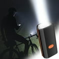 thumbnail image 1 of Faro de bicicleta con claxon - Luz LED USB recargable de 250 lúmenes, alarma de 120dB, 3 modos de iluminación, impermeable IPX5 para ciclismo nocturno, 1 of 3