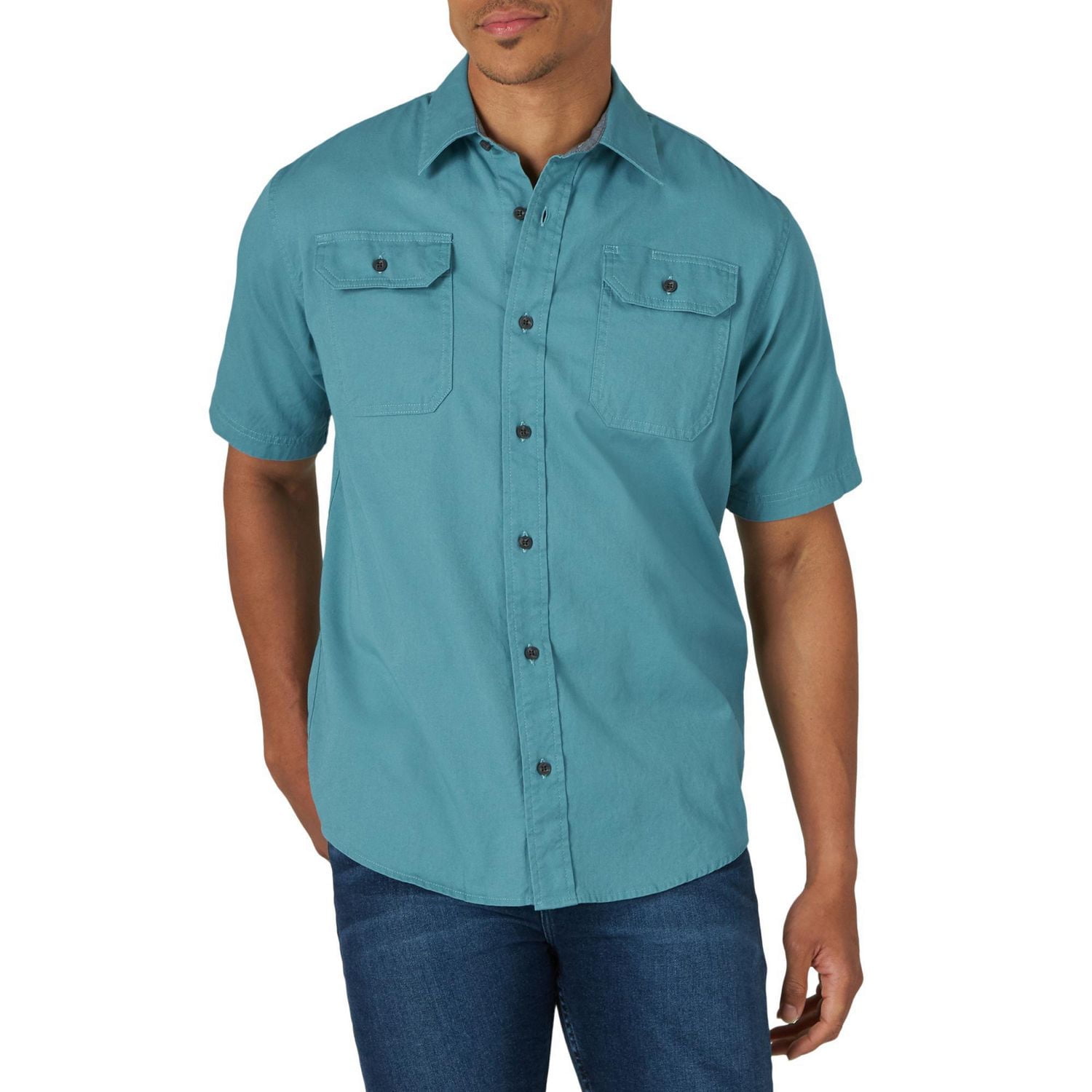 Wrangler Men's Short Sleeve Twill Shirt