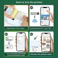 thumbnail image 4 of Mini Printer Mini Sticker Printer Maker Thermal Printer, Bluetooth Wireless Portable Phone Printer, Small Pocket Printer, 4 of 5