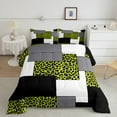 thumbnail image 2 of YST Ensemble de Literie 7 Pcs Imprimé Léopard Complet, Ensembles de Literie Rayés pour Filles Femmes, Texture Peau d'Animal Lit en Sac, Ensembles de Lit Réversibles Abstraits Modernes avec Draps Décoration de Chambre, 2 of 5