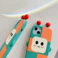 thumbnail image 6 of 3D Cute Robot Case for iPhone 13 Pro,iPhone 13 Pro Robot Case,3D Cute Cartoon Kawaii Robot Kids Teens Girls Women Creative Character Soft Silicone Case for iPhone 13 Pro 6.1 inch (Robot), 6 of 14