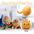 thumbnail image 4 of LSYDCARM Almohada de peluche de gato gordo amarillo Kawaii de 9 pulgadas, animal de peluche suave para niños, cumpleaños, Navidad, decoración del hogar, 4 of 4