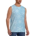 thumbnail image 2 of Daiia Snowflake Snowing Printed Men's Tank Tops,Casual Soft Sleeveless Gym Muscle Shirts Bodybuilding Tee-, 2 of 8