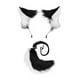 thumbnail image 4 of Diadema con orejas y cola de gato para decoración, accesorios de fotografía peludos, conjunto de cosplay para hombres Negro, 4 of 9