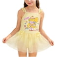 thumbnail image 2 of Trajes de baño para mujer, trajes de baño para mujer y niña, traje de baño de malla con mangas estampadas y bragueta, mono de verano para niños, falda de natación, traje de baño de poliéster para niña, 2 of 5
