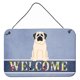 thumbnail image 1 of "Treasures Welcome Mastiff White Metal Print, 8 x 12" Caroline's Treasures BB5598DS812, 1 of 1