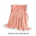 thumbnail image 3 of Full Size Blankets Soft Layer Double-Sided for Bed - Super Soft Cozy Fleece Blanket for Women Men , Large Fuzzy Throws for Bedroom Decor, 51X59 Inches （Pink）, 3 of 6