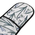 thumbnail image 2 of Dailycode Double Sided Oven Mitt with Loop Heat Resistant Kitchen Long Potholders 7" x 35" Snowdrops Flowers, 2 of 6