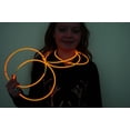 thumbnail image 2 of DirectGlow 100ct Orange 22 inch Glow Necklaces with Preattached Connectors, 2 of 4