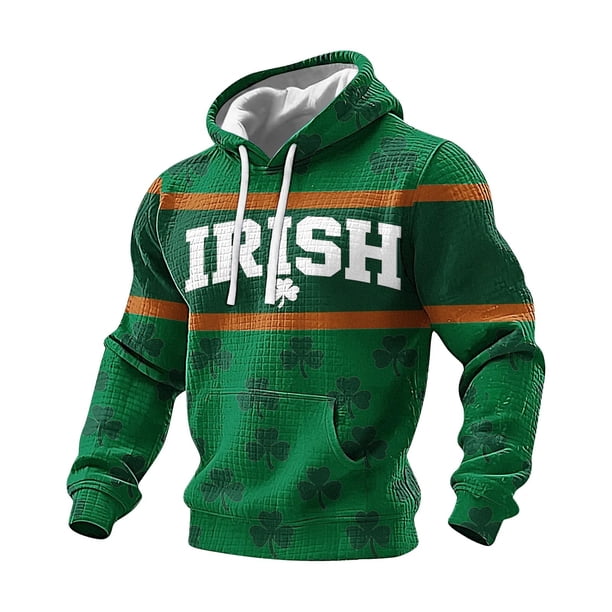Camisetas de Otoño para las Mujeres con Impresión Del Día de San Patricio, Camiseta con Capucha de Ajuste Suelto para Primavera Otoño Invierno, Moda Informal