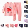 thumbnail image 4 of TOWED22 Toddler Pajamas Cotton Kids Pajamas for Boys Girls Long Sleeve Set 2 Piece Snug Fit Pjs Set 6-12 Months 12-24 Months 2t 3t 4t 5t 6t 7t 8t 9t Children,Pink,6-12 M, 4 of 4