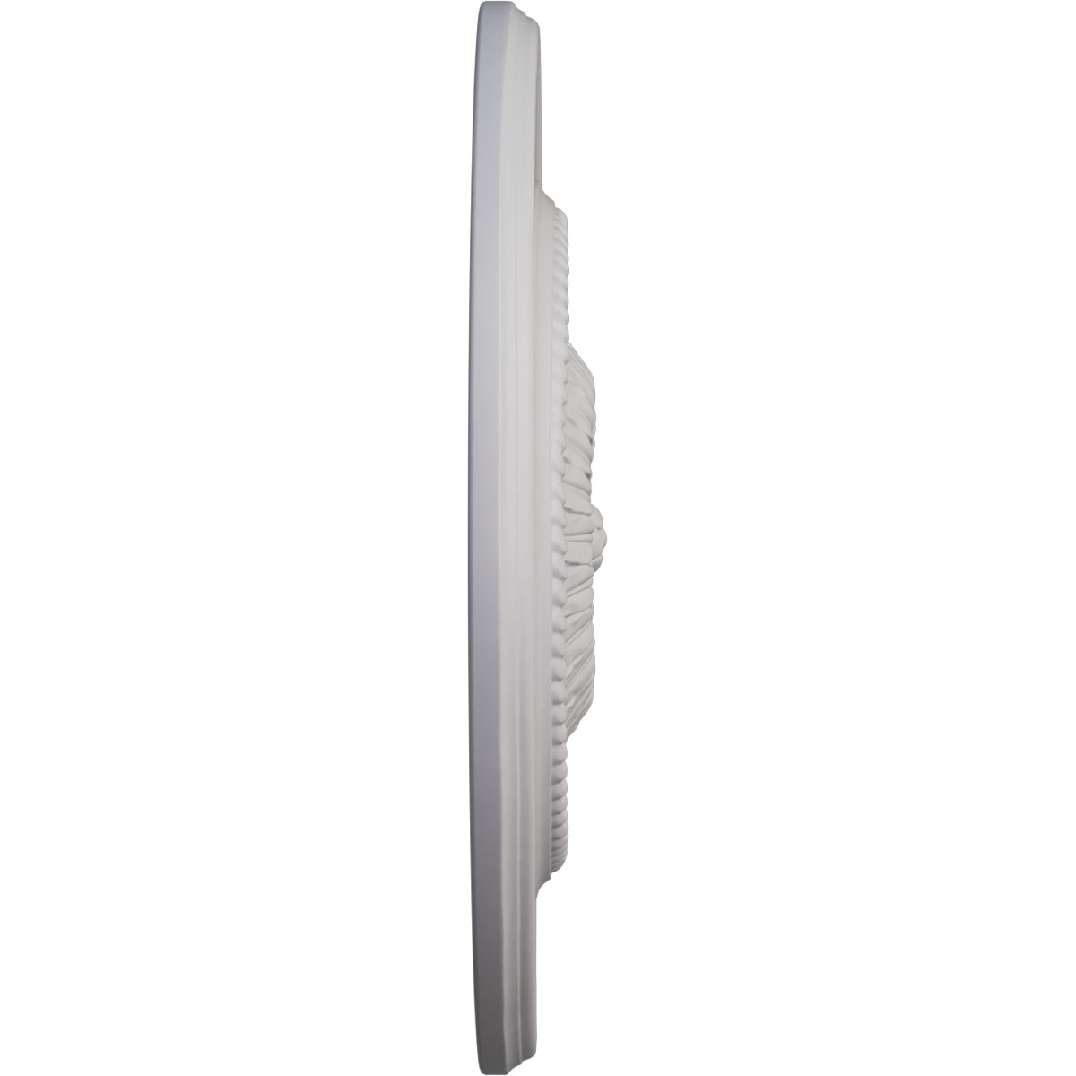 Ekena Millwork 23 1/2"OD x 2 3/4"P Floral Ceiling Medallion, Hand-Painted Ultra Pure White