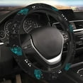 thumbnail image 5 of Lsque Geometry Dash Pattern Elastic Stretch Steering Wheel Cover,Universal 15 inch, Microfiber Breathable Ice Silk, Anti-Slip, Odorless, Easy Carry, 5 of 7