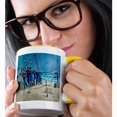 thumbnail image 2 of 3dRose, Vintage United States Coast Guard Rescue, 15oz Two-Tone Yellow Mug, 2 of 7