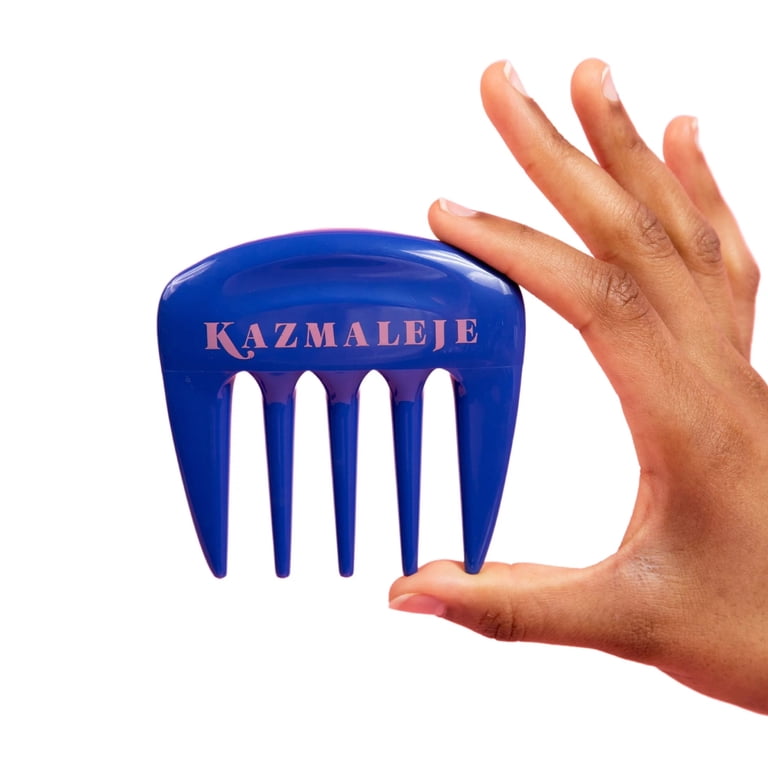 Kazmaleje Kurls Plus Wide Tooth Pick Hair Comb, Cobalt photo 2