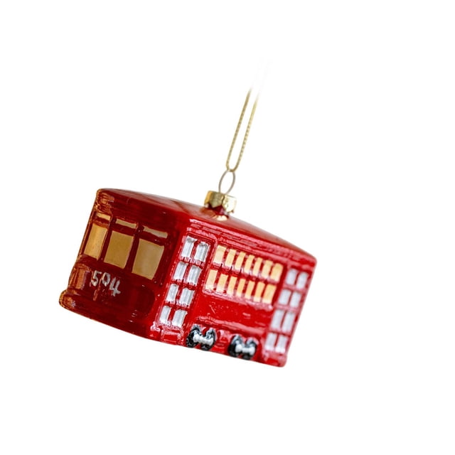 jifeng Christmas Ornament Home Decor Party Window Christmas Tree Hanging Decoration Bus 10.5x5cm