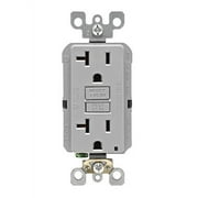 Leviton Self Test Slim GFCI Outlet with Wallplate 20 Amp Tamper Resistant
