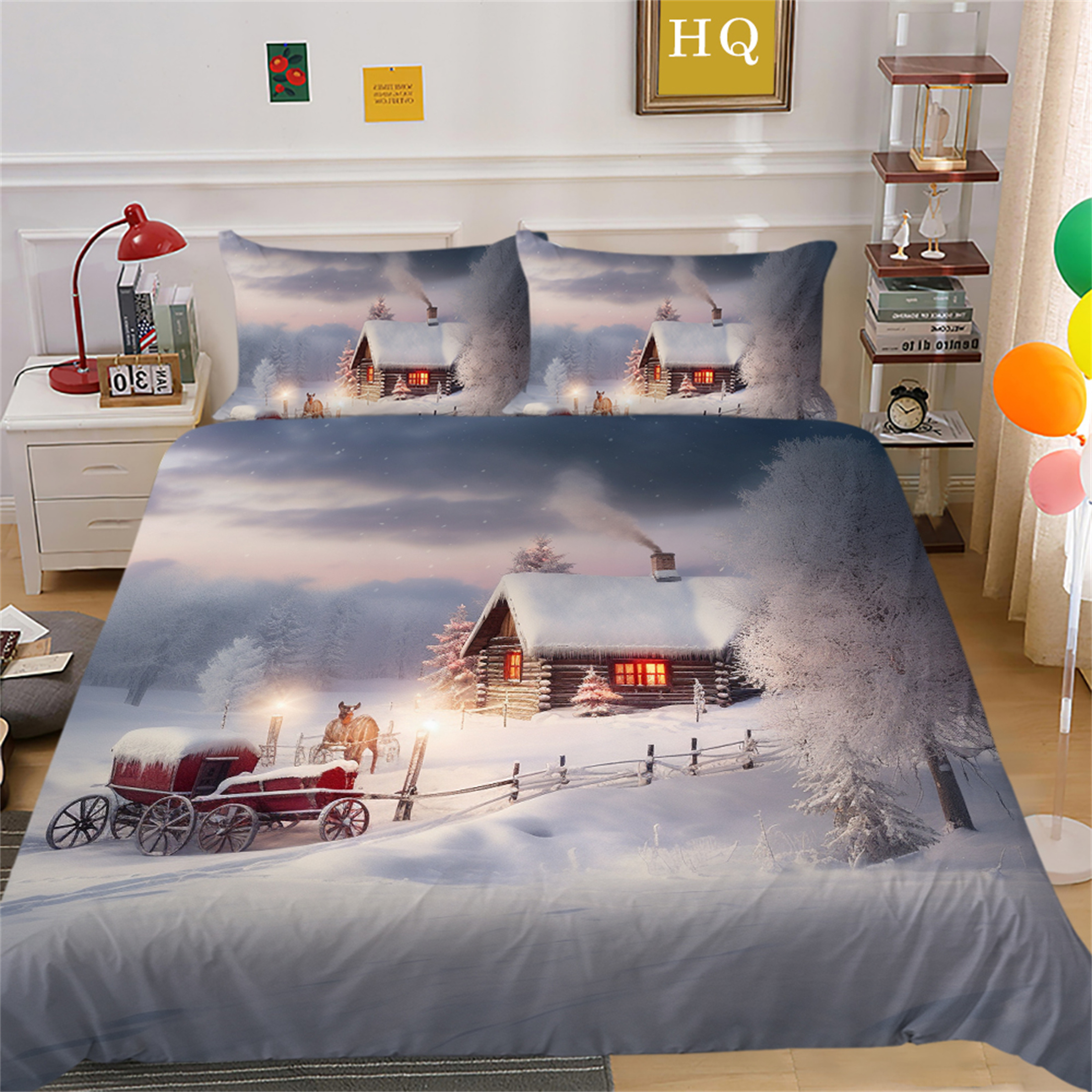 Festival Home Textiles Comforter Cover Duvet Cover Set Christmas
