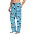 thumbnail image 3 of Mens Pajama Pants - Soft Sleep & Lounge Pants for Men, cute Dinosaur mouth Cuteness Casual PJ Bottoms Pants with Pockets, 3 of 5