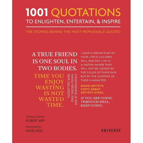 Pre-Owned 1001 1001 Quotations to Enlighten, Entertain, and Inspire, (Hardcover)