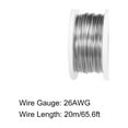thumbnail image 2 of Alambre de resistencia calefactora de 0.4mm 26AWG, alambres de resistencia de nicromo para elementos calefactores de 65.6 pies, 2 of 4