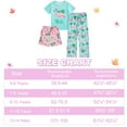 thumbnail image 5 of Aideaone Girls Pajamas Sets 3 Piece Short Sleeve Shirt Top Pants Shorts with Pockets Sleepwear 7-14 Years, 5 of 5