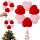 thumbnail image 1 of Adornos para el día de San Valentín, regalos para el día de San Valentín, adorno para la copa del árbol flocado en forma de corazón para el día de San Valentín, copa del árbol de poliéster., 1 of 8