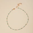 thumbnail image 4 of Gargantilla de cuentas verdes para mujeres y niñas, Gargantilla de cuentas redondas cuadradas con cuentas verdes frescas simples, joyería de moda ER, 4 of 5