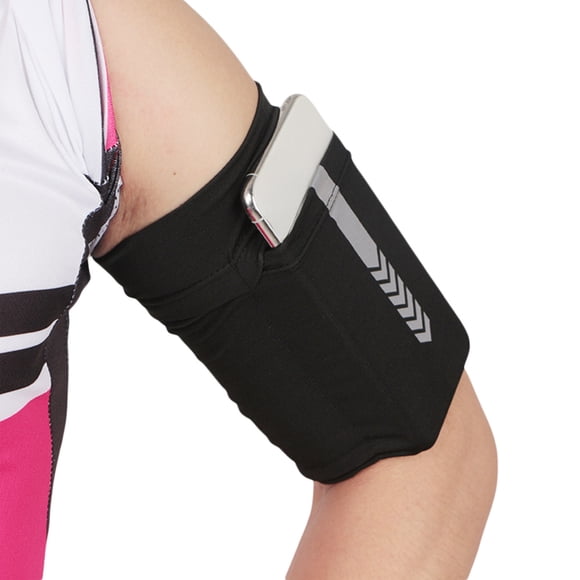 Correa para brazo para teléfono móvil Correa para brazo para deportes de carrera Elástica y ajustada para el brazo Escalada al aire libre Gran capacidad para la muñeca