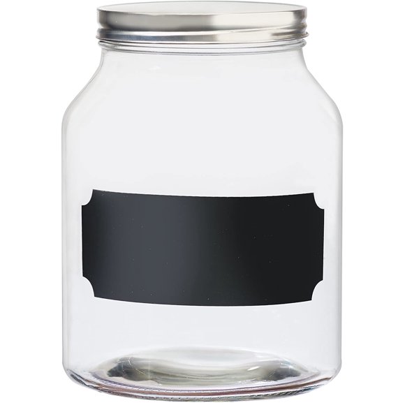 Glass Canister Chalkboard Label