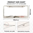 thumbnail image 7 of Aluminum License Plate Frame 2 Pack Car Exterior Accessory Car Tag Holder for Front Rear Plates Cars Decor Beautiful Birds Sitting on Branches, 7 of 7