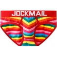 thumbnail image 3 of JOCKMAIL 2PCS/Pack Men Cotton Briefs Men's Underwear Briefs Low Waist Rainbow Men Underwear, 3 of 6
