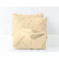thumbnail image 5 of DNG Creations 3 Piece Diamond Ruffle Comforter 100% Egyptian Cotton, 800TC - Solid Ivory Colour - Super Soft 550 GSM All Season ( Oversized Queen - Size ), 5 of 6