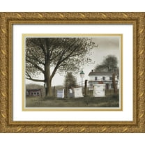 Jacobs, Billy 32x25 Gold Ornate Wood Framed with Double Matting Museum Art Print Titled - Birds and Bees