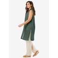 thumbnail image 3 of Woman Within Plus Size Lightweight Linen Vest Sweater, 3 of 6