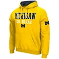 thumbnail image 2 of Men's Colosseum Maize Michigan Wolverines Sunrise Pullover Hoodie, 2 of 3