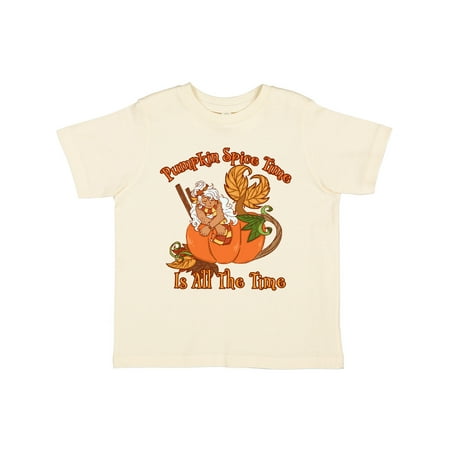 

Inktastic Pumpkin Spice Time is All the Time with Mermaid in Pumpkin Gift Toddler Boy or Toddler Girl T-Shirt