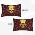 thumbnail image 2 of Xecao Red Skull Spider for Decorative Throw Pillow Case for Couch,Sofa or Bed Set,Pillow Cover for Sofa Home Decor Ideal Gift(Pillow core not included)-14"x20", 2 of 6